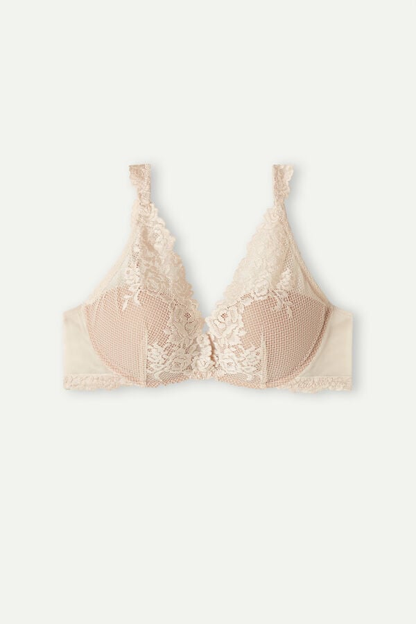 Intimissimi Pretty Flowers Giorgia Balconette BH Damen Weiß Rosa | GCK-756821