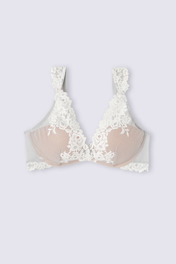 Intimissimi Pretty Flowers Giorgia Balconette BH Damen Grau | UEI-025416