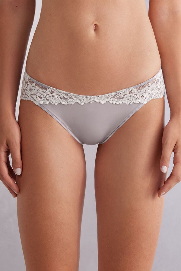 Intimissimi Pretty Flowers Höschen Damen Grau | ULR-657481