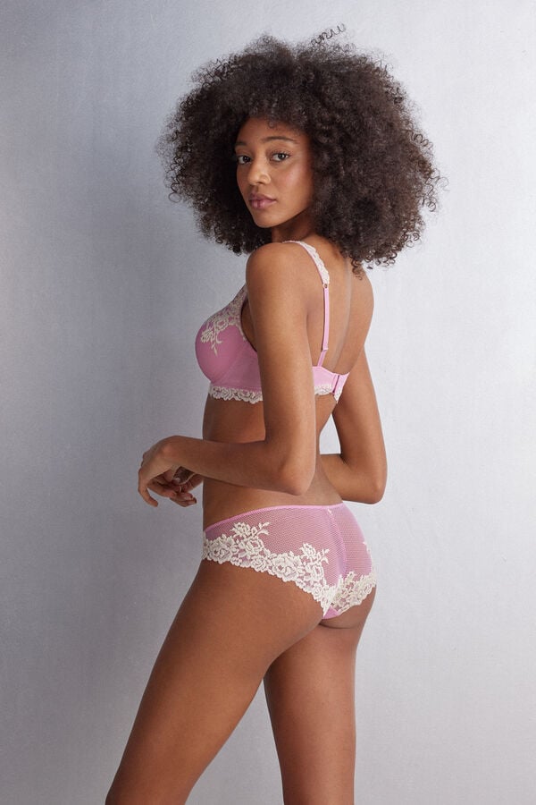 Intimissimi Pretty Flowers Höschen Damen Rosa Weiß | ZXU-168029