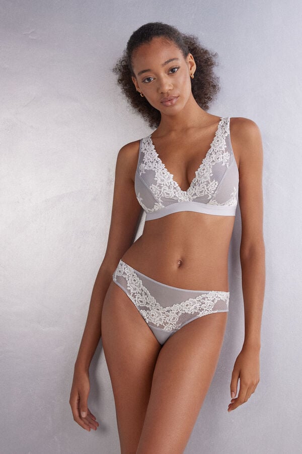 Intimissimi Pretty Flowers Lara Triangle BH Damen Grau | YPG-356947