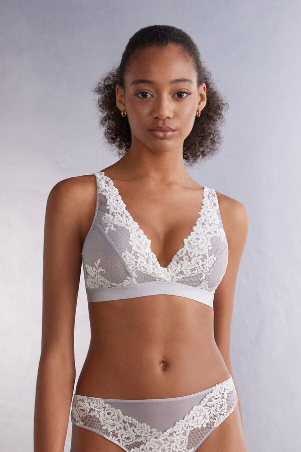 Intimissimi Pretty Flowers Lara Triangle BH Damen Grau | YPG-356947