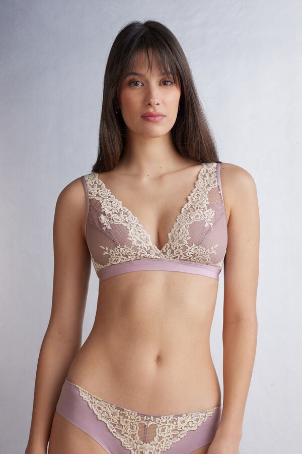 Intimissimi Pretty Flowers Lara Triangle BH Damen Weiß | MIG-495316