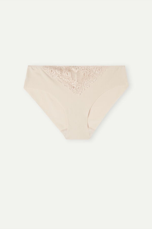 Intimissimi Pretty Flowers Seamless Cotton Höschen Damen Weiß Rosa | QHT-681742