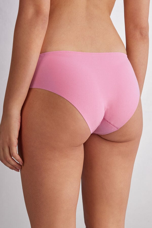 Intimissimi Pretty Flowers Seamless Cotton Höschen Damen Rosa Weiß | XWP-342967