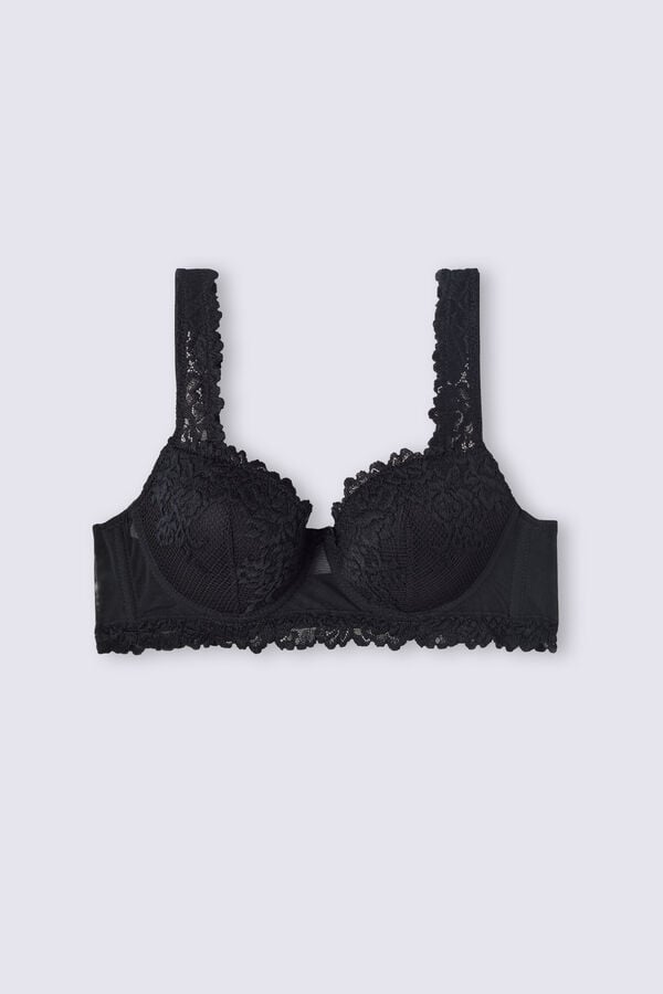 Intimissimi Pretty Flowers Sofia Balconette BH Damen Schwarz | OMG-312754