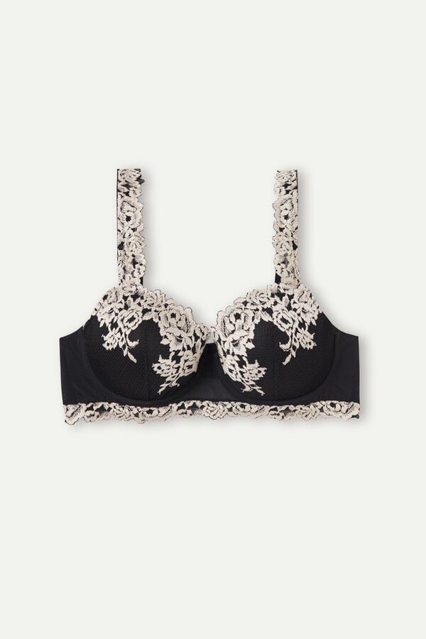 Intimissimi Pretty Flowers Sofia Balconette BH Damen Schwarz Weiß | IYX-140253