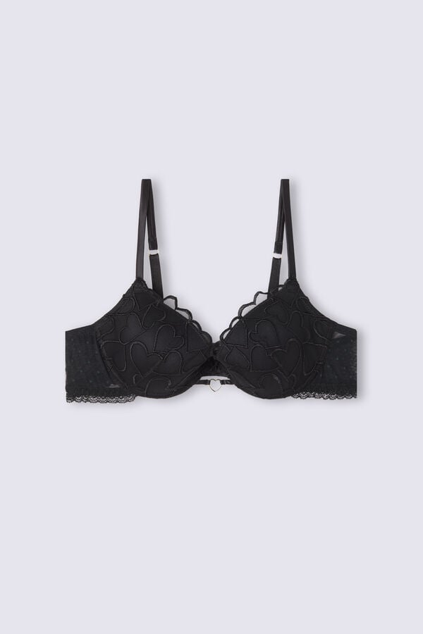 Intimissimi Queen Of Hearts Bellissima Push-Up BH Damen Schwarz | QXH-425809