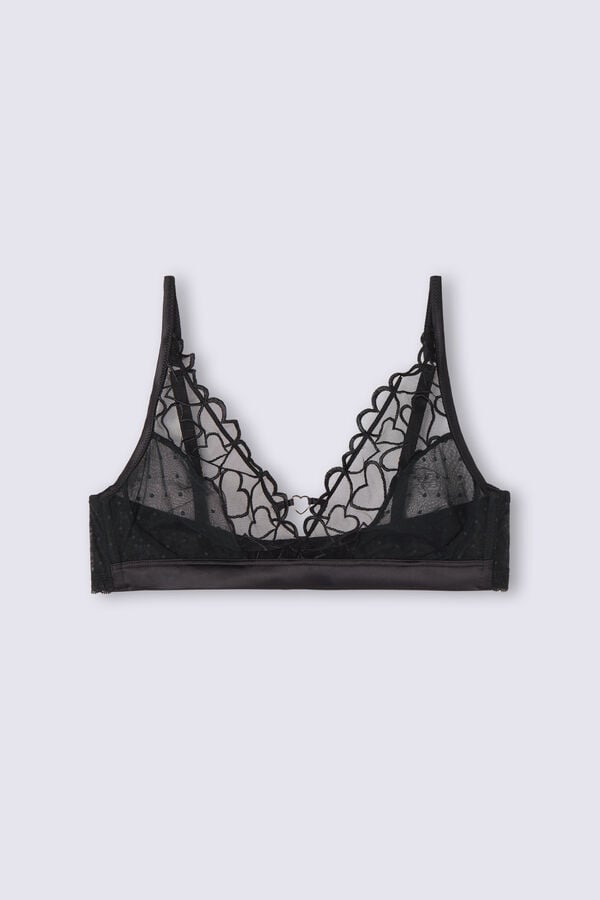 Intimissimi Queen Of Hearts Lara Triangle BH Damen Schwarz | TJB-460537