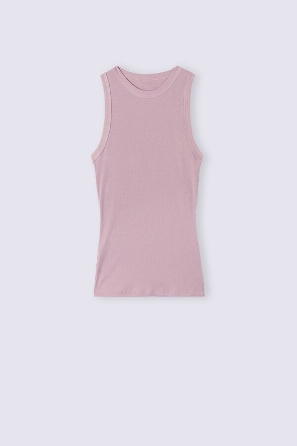 Intimissimi Ribbed In Supima® Cotton Tanktop Damen Rosa | UFW-053768