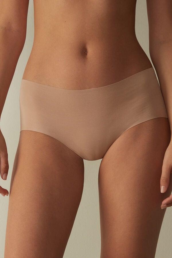 Intimissimi Seamless Cotton Hipster Slip Damen Orange Beige | LMS-836019