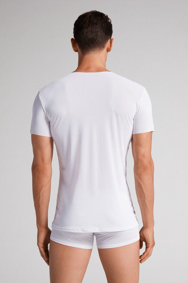 Intimissimi Seamless Micromesh T-Shirt Herren Weiß | RIO-843569