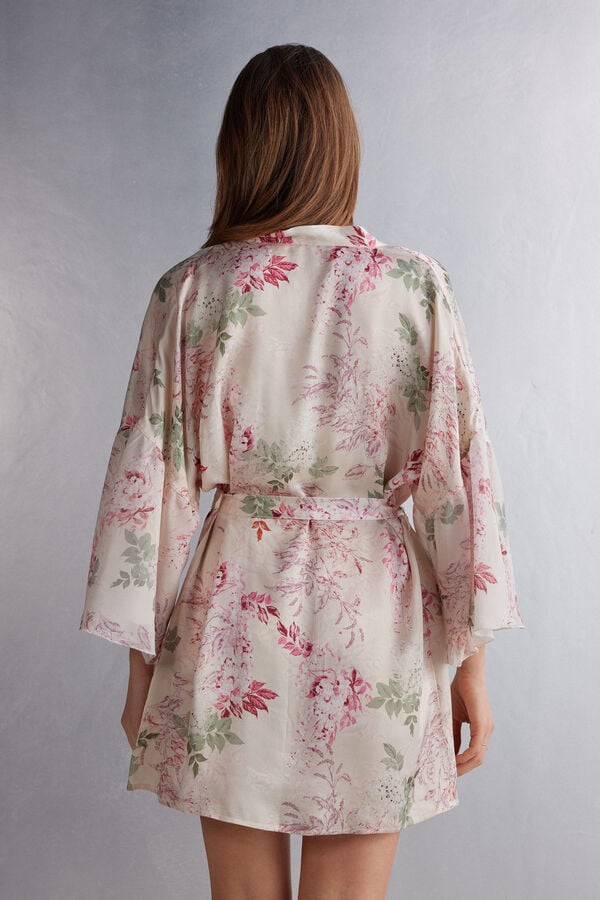 Intimissimi Secret Garden Satin Kimono Pyjama Damen Mehrfarbig | ZFI-374159