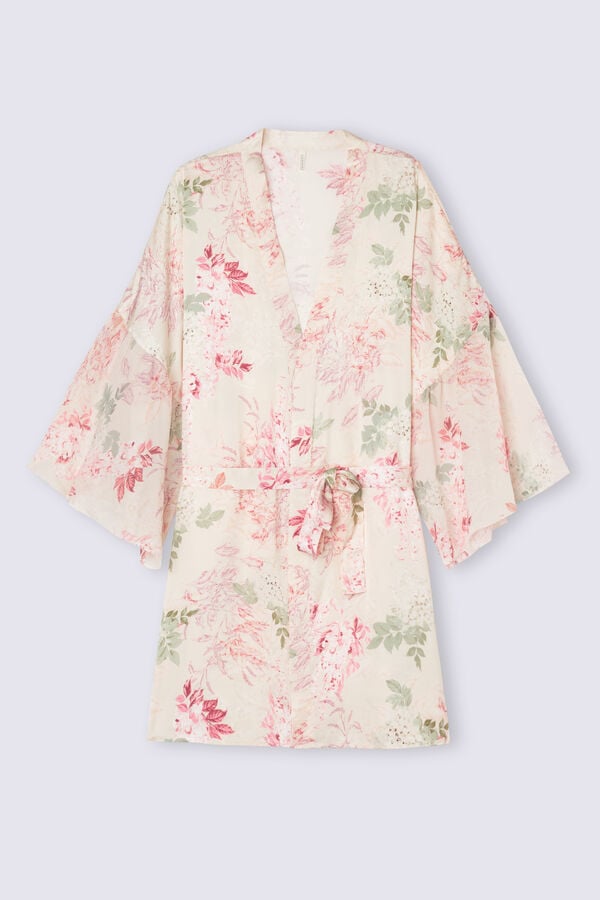 Intimissimi Secret Garden Satin Kimono Pyjama Damen Mehrfarbig | ZFI-374159