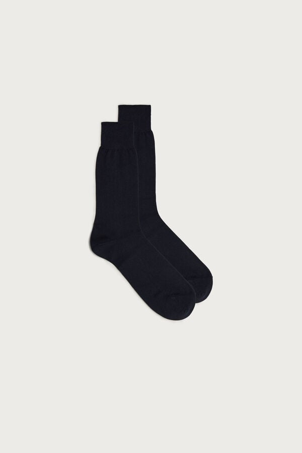 Intimissimi Short Chashmere-Silk-Cotton Socken Herren Blau | YQL-094158