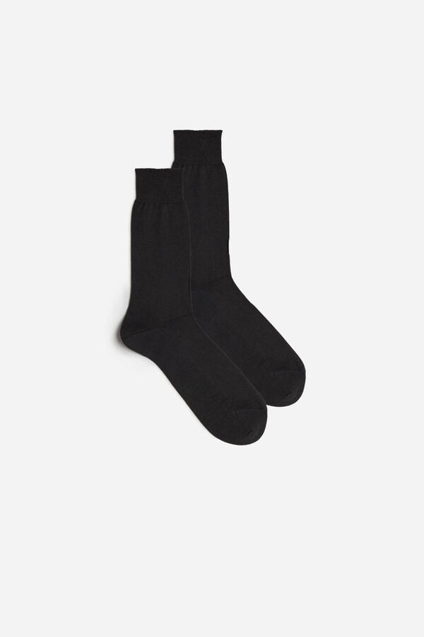 Intimissimi Short Chashmere-Silk-Cotton Socken Herren Dunkelgrau | PTA-097284