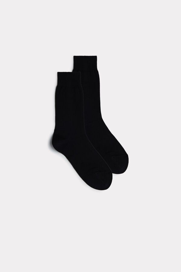 Intimissimi Short Warm Cotton Socken Herren Schwarz | PJZ-431586