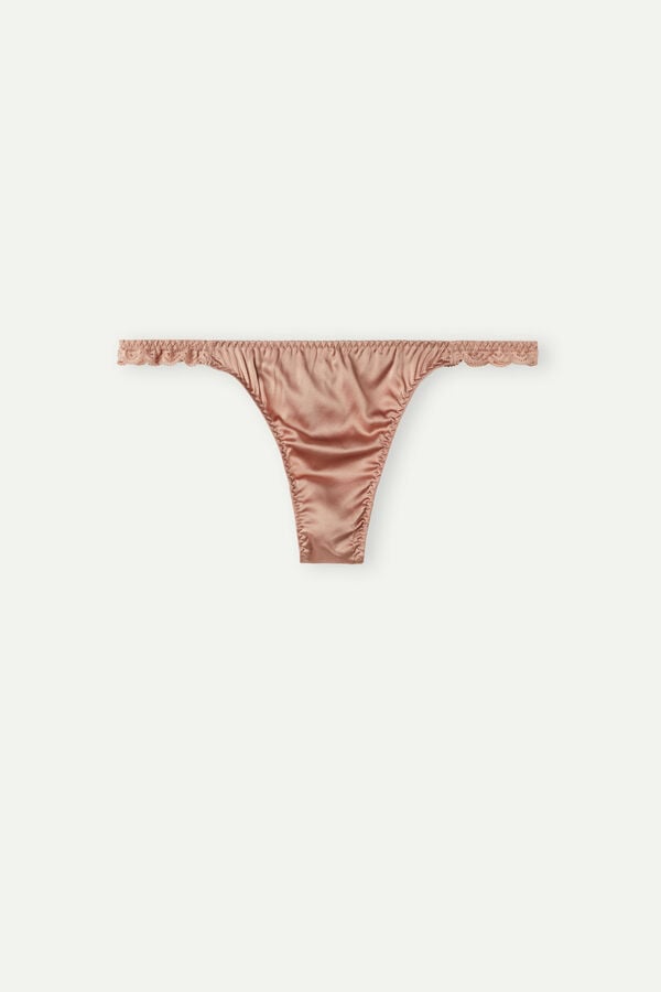 Intimissimi Silk And Lace G-String Tanga Damen Rosa | MQU-360915