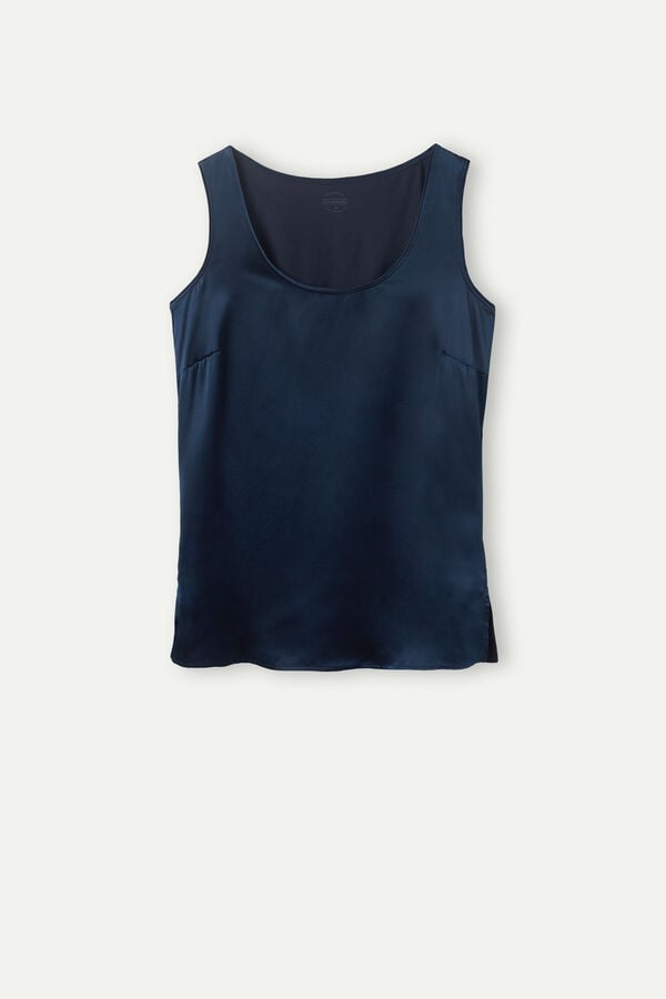 Intimissimi Silk And Modal Tanktop Damen Blau | MYB-571648