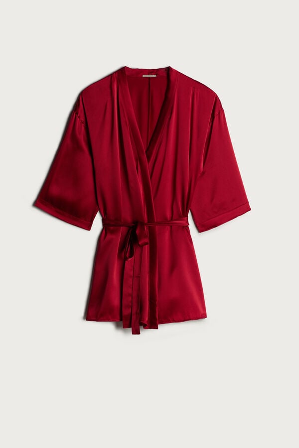 Intimissimi Silk Kimono Pyjama Damen Rot | VTP-095623