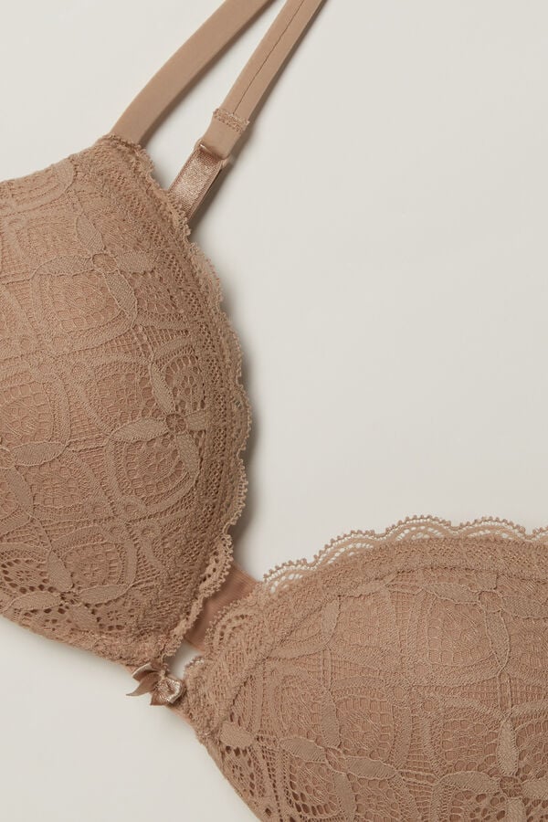 Intimissimi Silvia Push-Up Lace BH Damen Orange Beige | DIA-507143