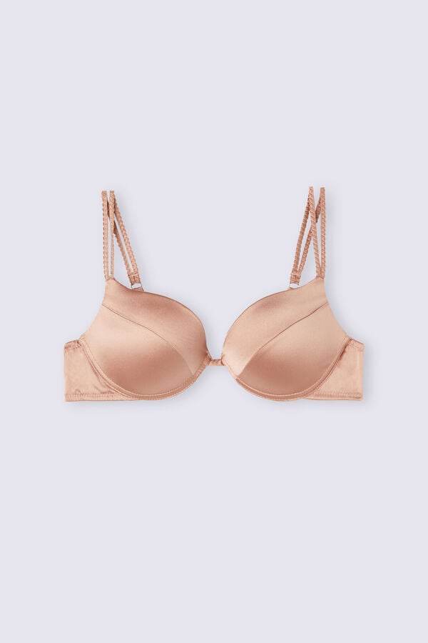 Intimissimi Simona Super Push-Up Silk BH Damen Rosa | EBL-987425