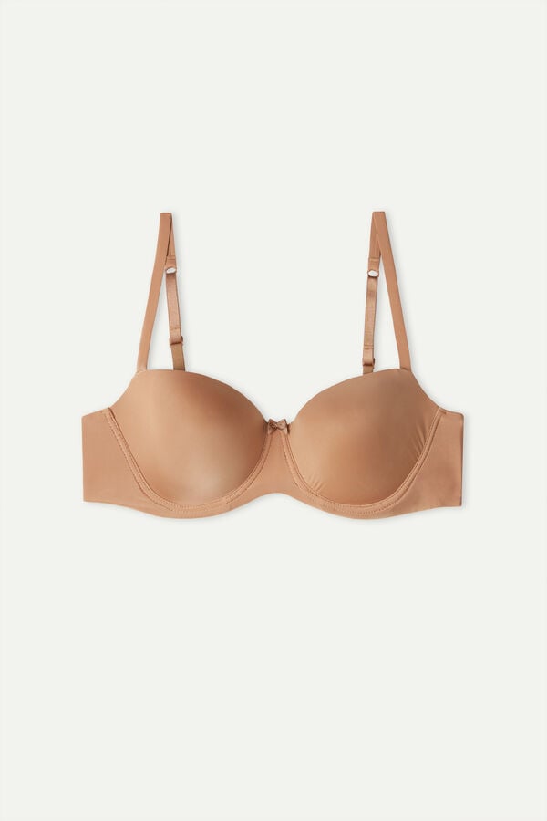 Intimissimi Sofia Natural Lift Balconette Ultralight Microfiber BH Damen Beige | ILC-671384