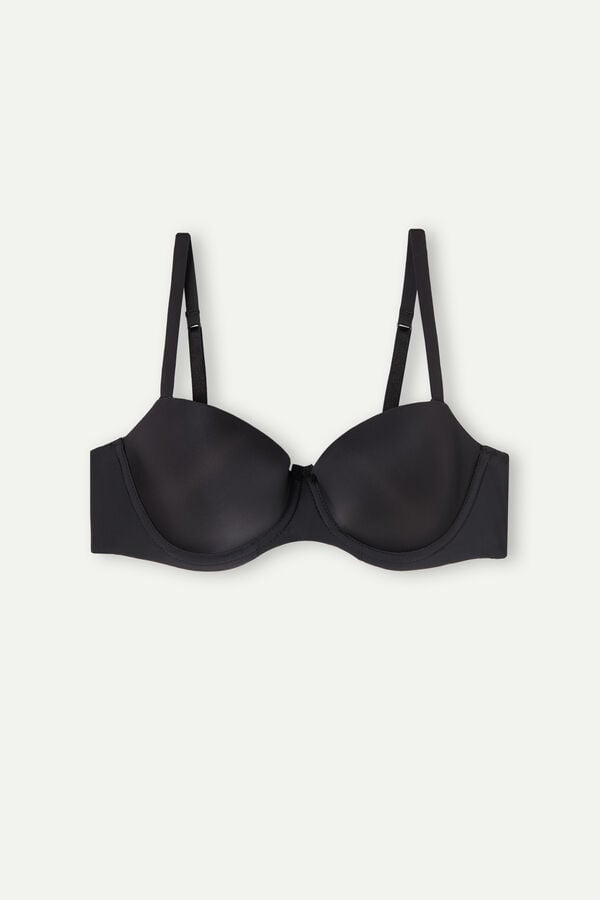 Intimissimi Sofia Natural Lift Balconette Ultralight Microfiber BH Damen Schwarz | VWT-139850