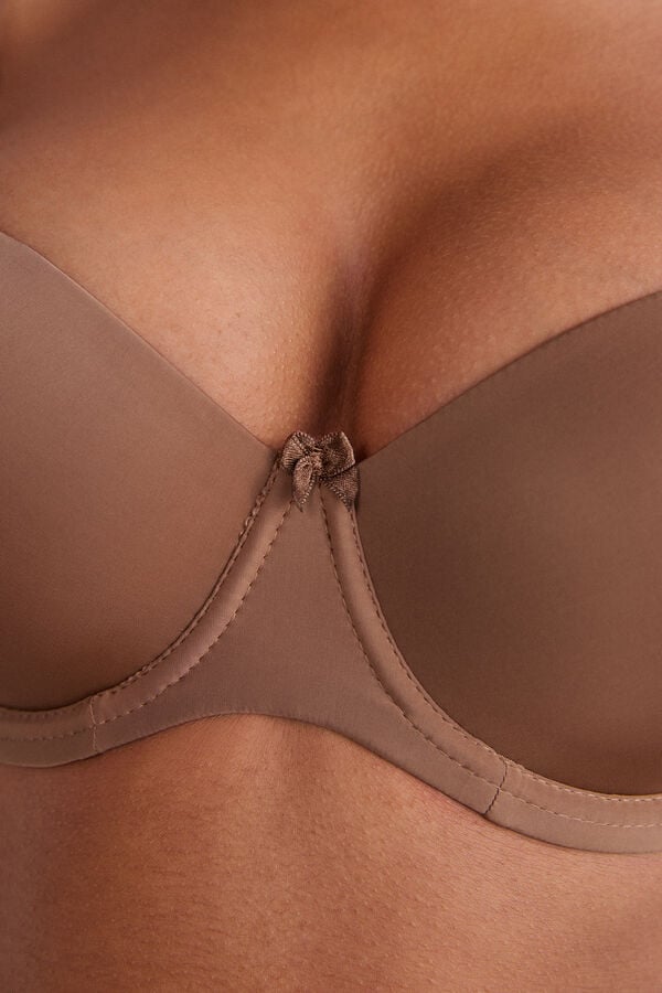 Intimissimi Sofia Natural Lift Balconette Ultralight Microfiber BH Damen Dunkelbeige | VSA-534168