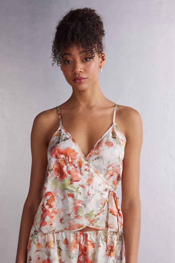 Intimissimi Summer Sunset Satin Camisole Tanktop Damen Mehrfarbig | IQJ-508729