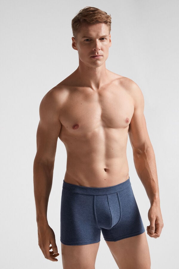 Intimissimi Superior Cotton Boxer Herren Blau | PON-198032