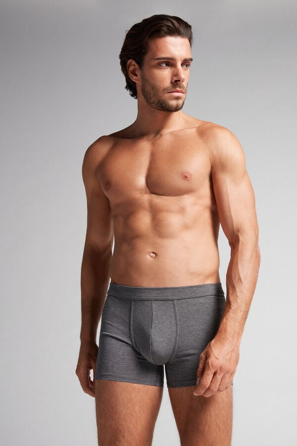 Intimissimi Superior Cotton Boxer Herren Tiefesgrau | KIM-871623