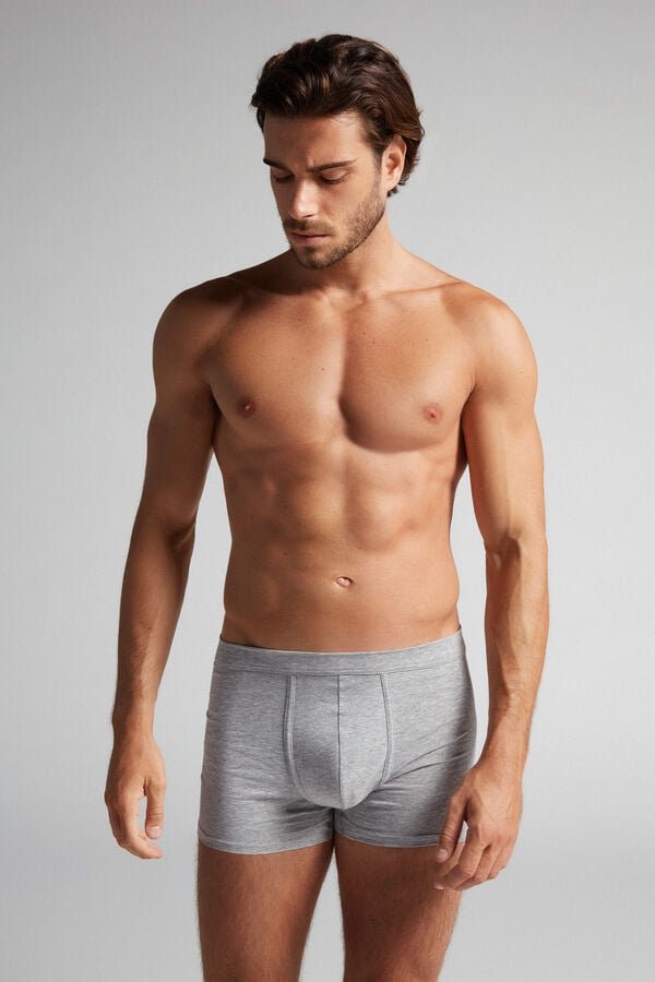 Intimissimi Superior Cotton Boxer Herren Hellgrau | ROP-367902