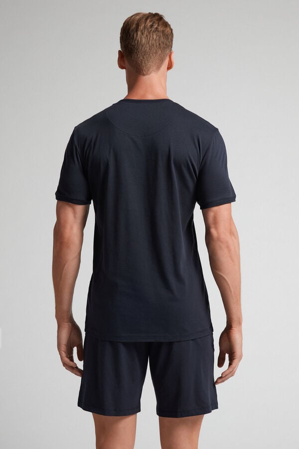 Intimissimi Superior Cotton Short Pyjama Herren Schwarz | UDX-628345