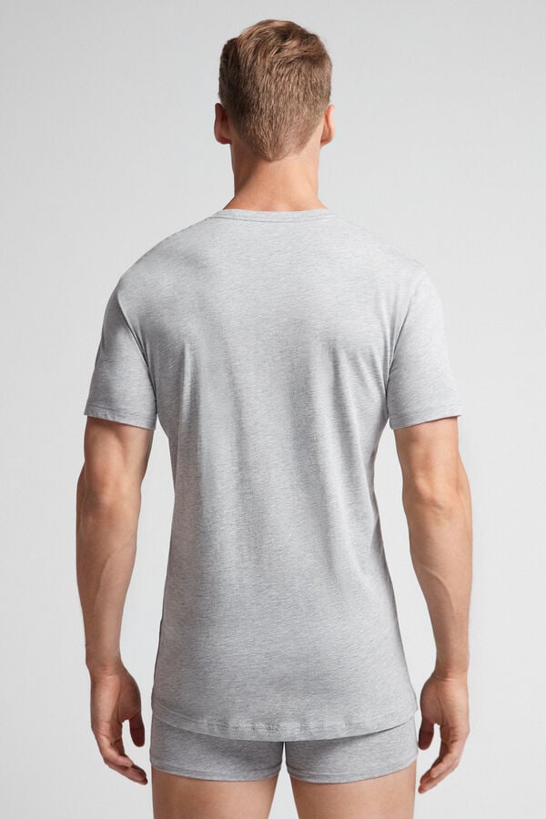 Intimissimi Superior Cotton T-Shirt Herren Hellgrau | UCR-807239