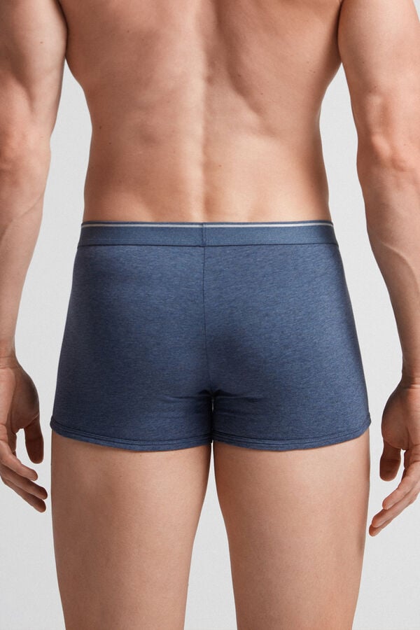 Intimissimi Superior Cotton With Exposed Elastic Boxer Herren Blau Hellgrau | KIQ-695320