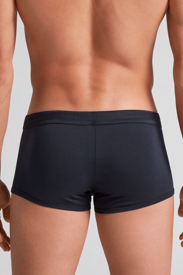 Intimissimi Superior Cotton With Logo Boxer Herren Blau Blau | DEY-124673