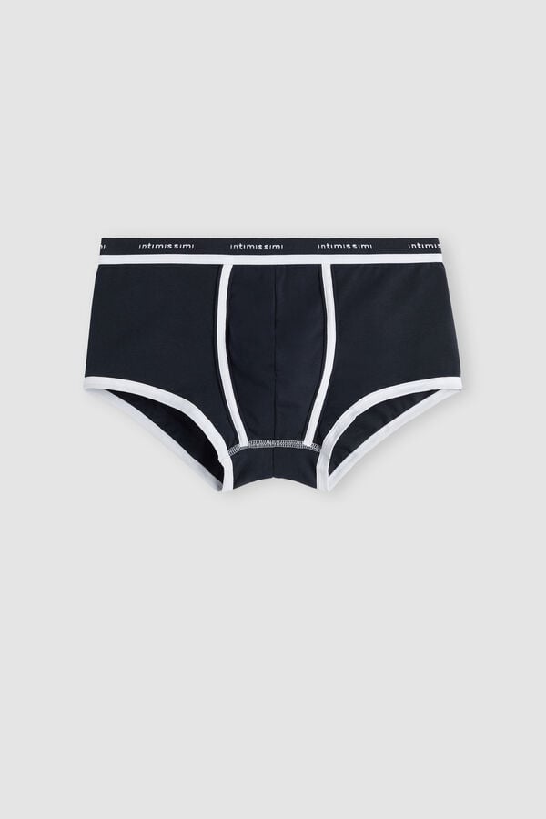 Intimissimi Superior Cotton With Logo Boxer Herren Blau Weiß | EXQ-370416