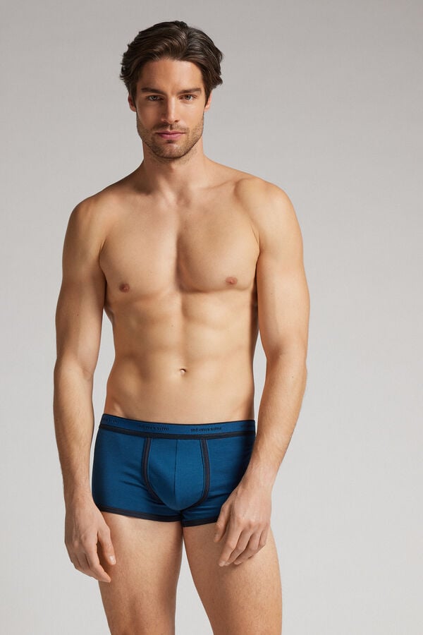 Intimissimi Superior Cotton With Logo Boxer Herren Grün | EZB-596712