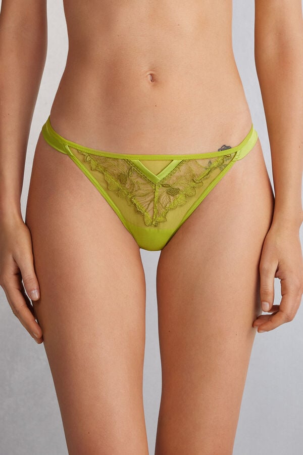 Intimissimi Sweet Like Sugar String Tanga Damen Grün | BUA-483612