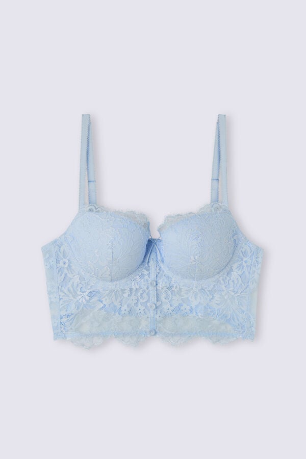 Intimissimi The Most Romantic Season Sofia Bustier Balconette BH Damen Blau | MBL-541802