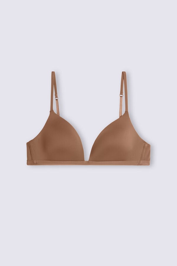 Intimissimi Tiziana Microfiber Triangle BH Damen Dunkelbeige | KXR-843756