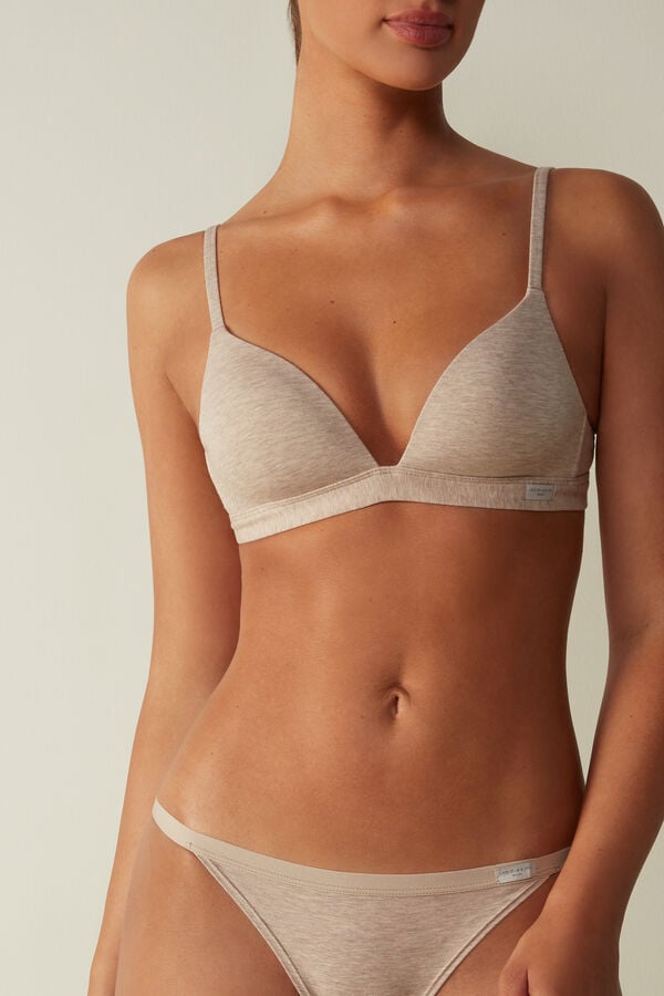 Intimissimi Tiziana Triangle Cotton BH Damen Beige | EVP-013572