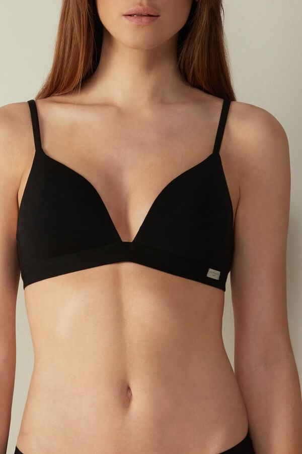 Intimissimi Tiziana Triangle Cotton BH Damen Schwarz | WXO-401793