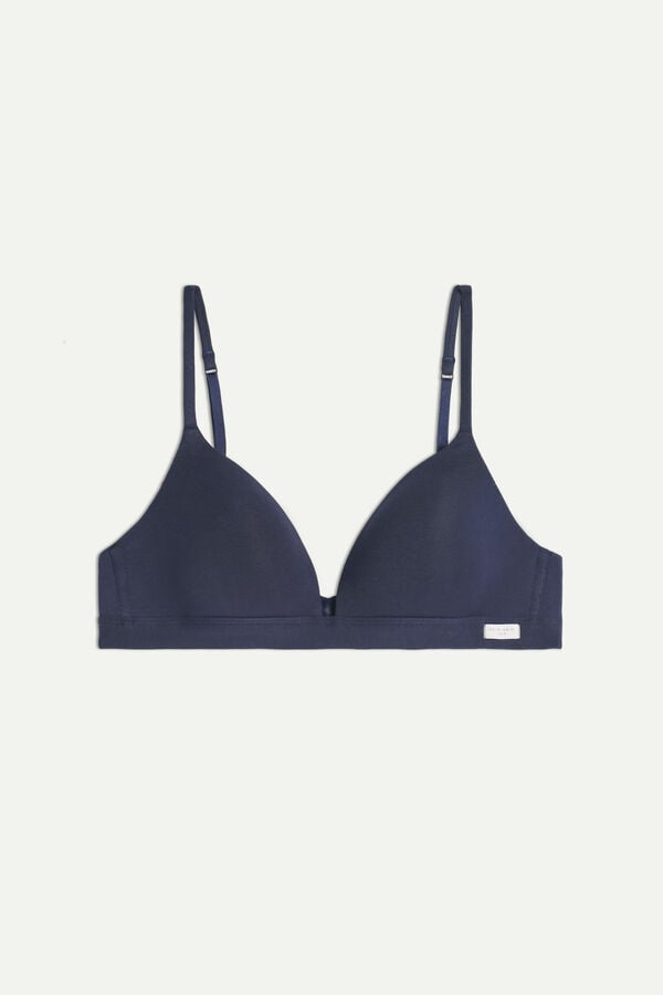 Intimissimi Tiziana Triangle Cotton BH Damen Blau | YHA-903261