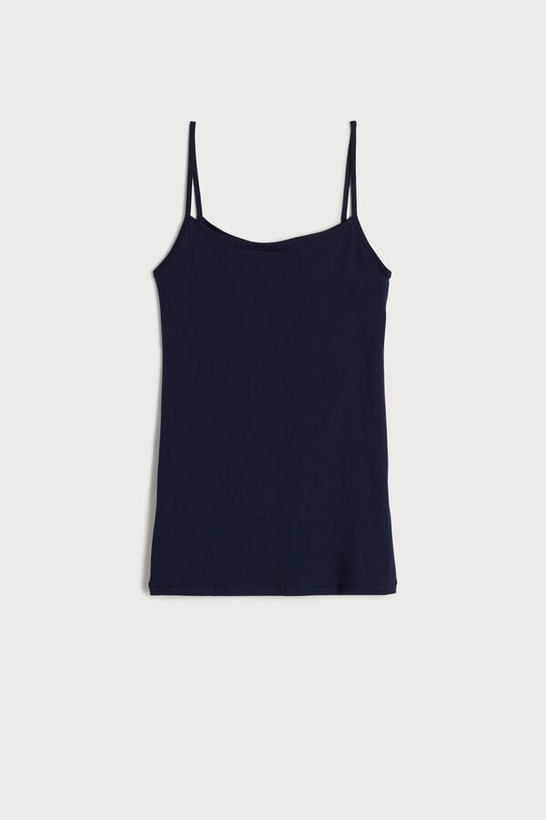 Intimissimi Ultrafresh Cotton Camisole Tanktop Damen Blau | UWB-510934