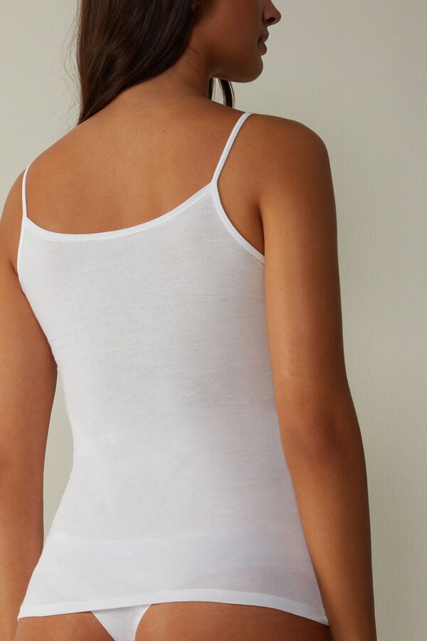 Intimissimi Ultrafresh Cotton Camisole Tanktop Damen Weiß | KDF-461938