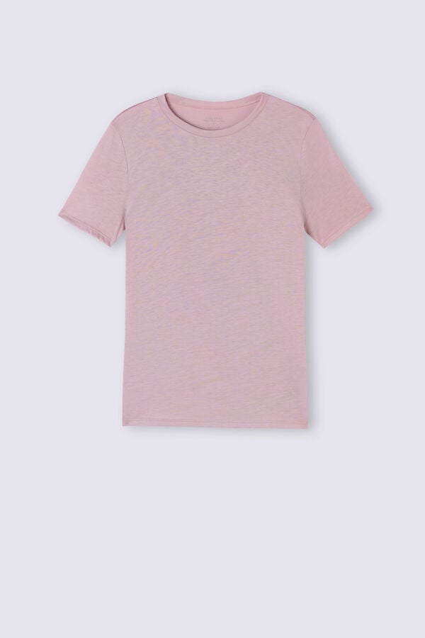 Intimissimi Ultrafresh Cotton Short Sleeve Damen Rosa | CET-294530