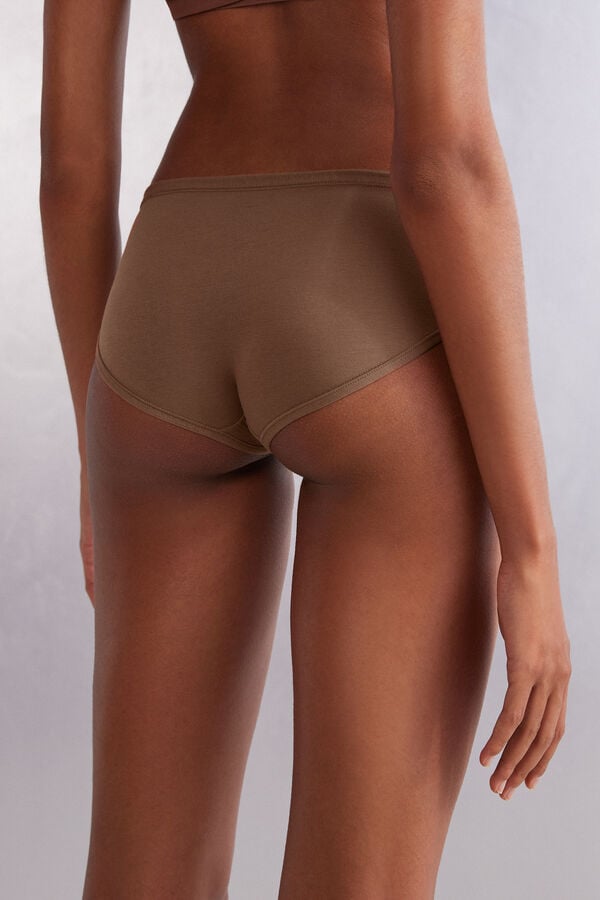 Intimissimi Ultralight Cotton Höschen Damen Dunkelbeige | MSH-987124