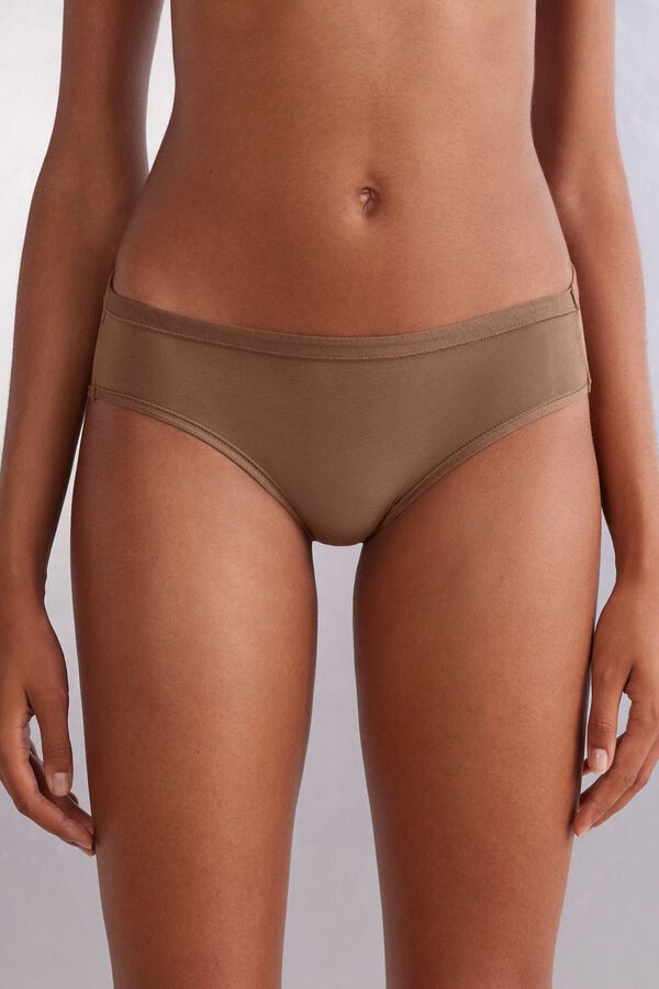 Intimissimi Ultralight Cotton Höschen Damen Dunkelbeige | MSH-987124